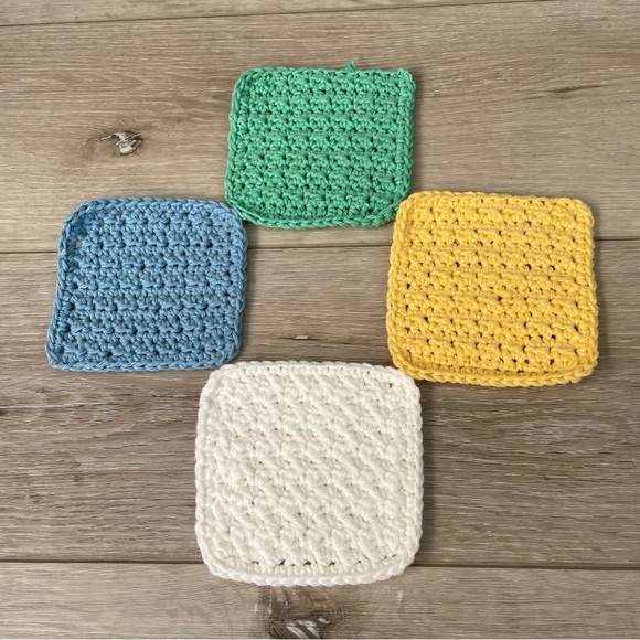 Spring 4x4 Crochet Coasters - Picture 3 of 4
